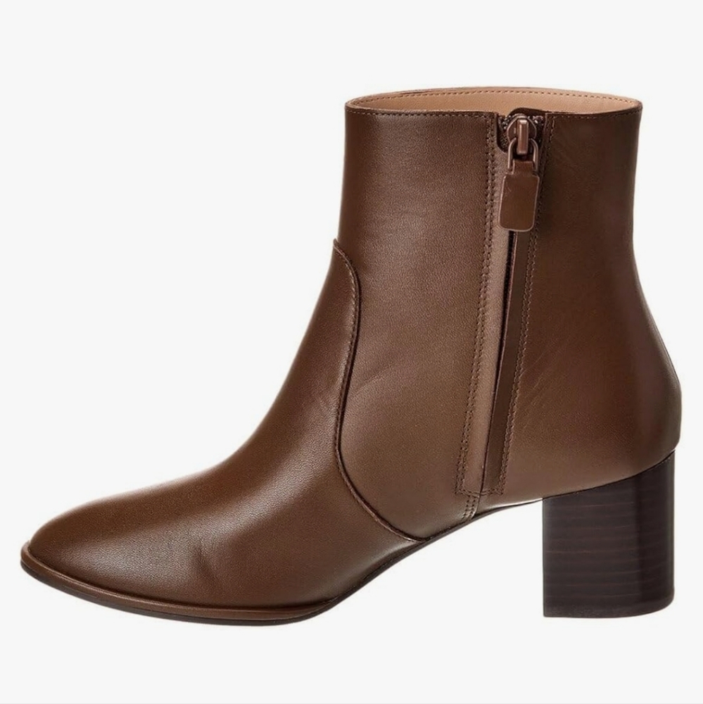 STUART WEITZMAN Ryland 60 Zip Leather Booties